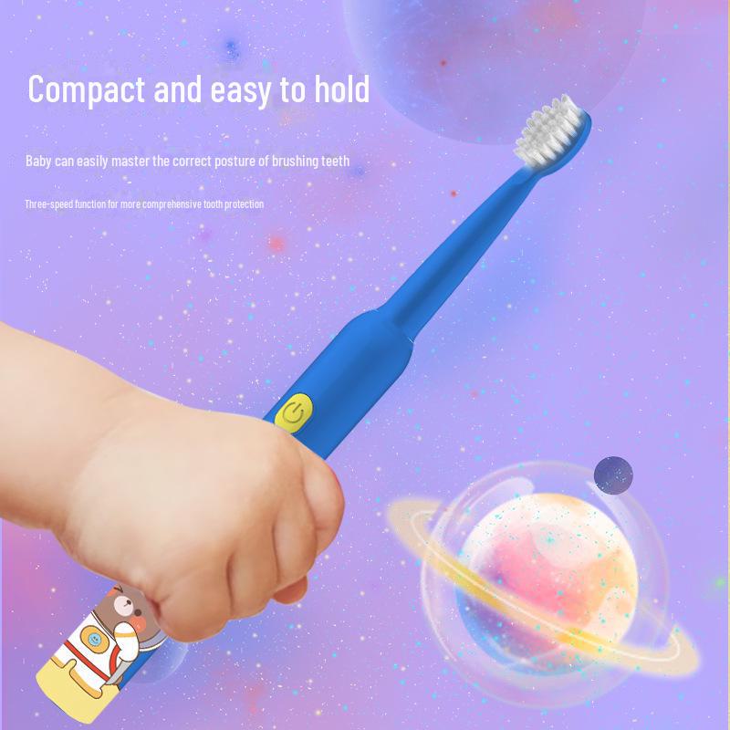 Children's Electric Toothbrush: Waterproof, Fully Automatic Sonic with DuPont Antibacterial Bristles.
