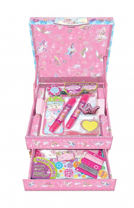 PECOWARE Box with scrapbooking accessories UNICORN