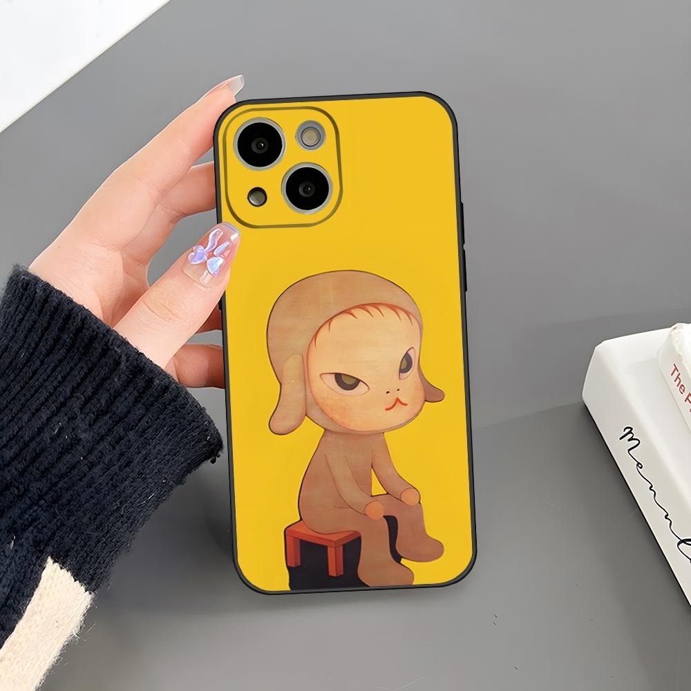 Cartoon Yoshitomo Nara Phone Case For Iphone 17 Air 15 Pro Max 14 Pro 16 Plus 12 13 11 Xr X Xs 8 7 Plus Back Cover