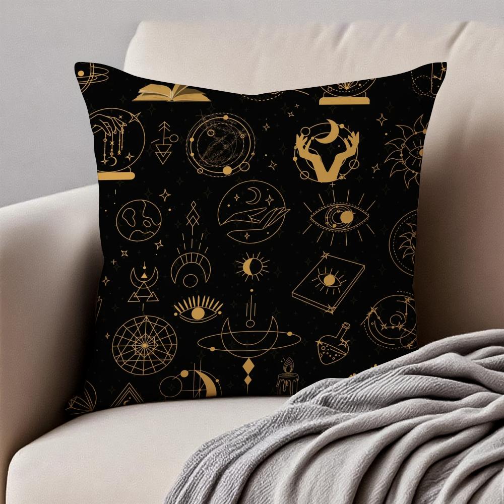 Festive Religious EEid alFitr Cushion Cover Pillowcase Antidustmite Invisible Zipper Short Plush Sofa Cushion