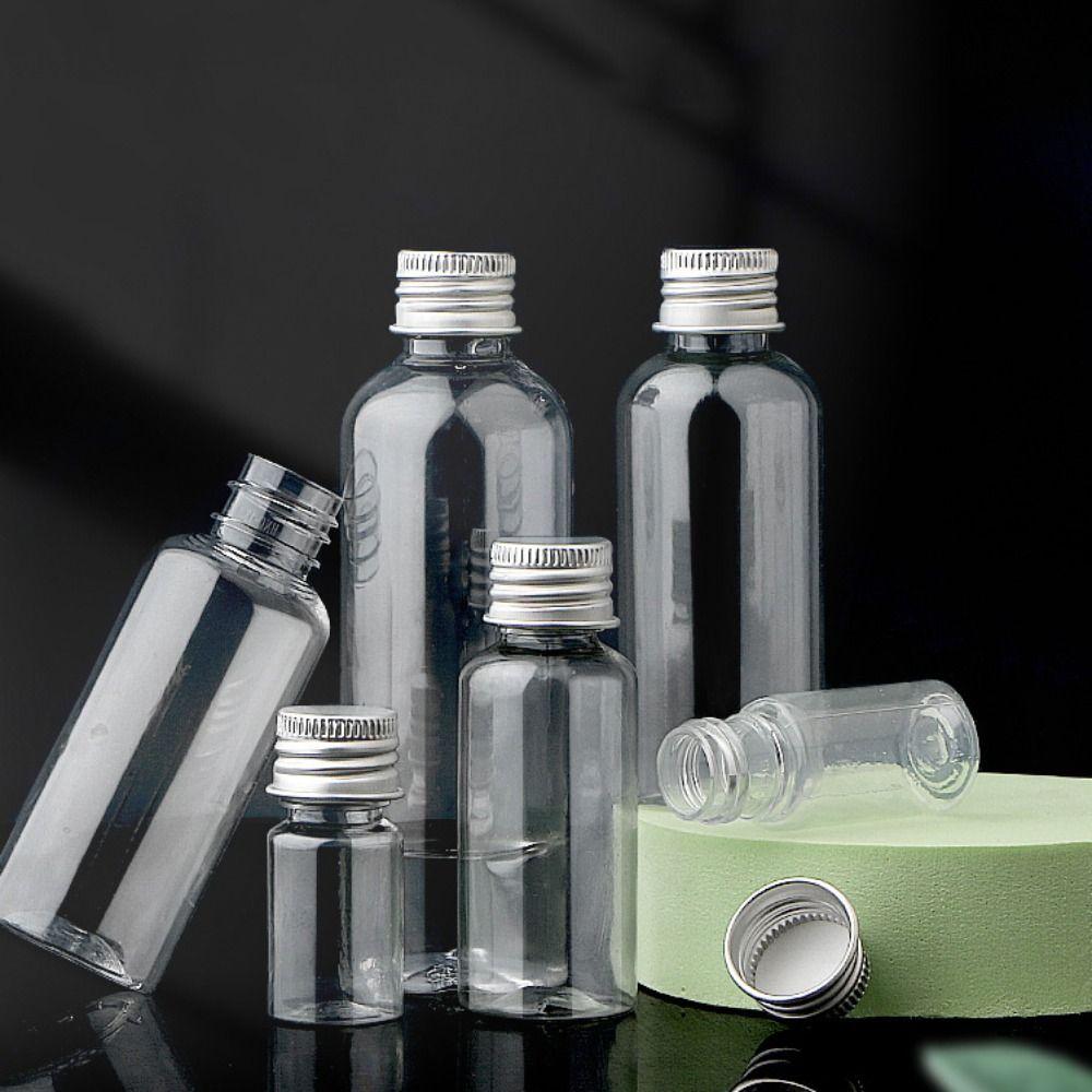 10 Pcs U-pick Plastic Bottles With Aluminium Lids Aluminum Caps Empty Bottles  Wedding Favors