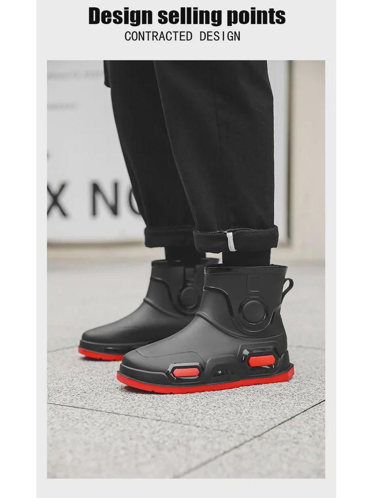 Stylish Waterproof Non-Slip Rain Boots for Men & Women - Perfect for Outdoor Activities Like Shopping, Fishing, Camping, and Sea-Hunting