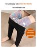 Women's Winter Slim-Fit Snowfield Base Layer Pants with Warm Cotton and Down; Cold-Protective Elastic Foot-Stirrup Style.