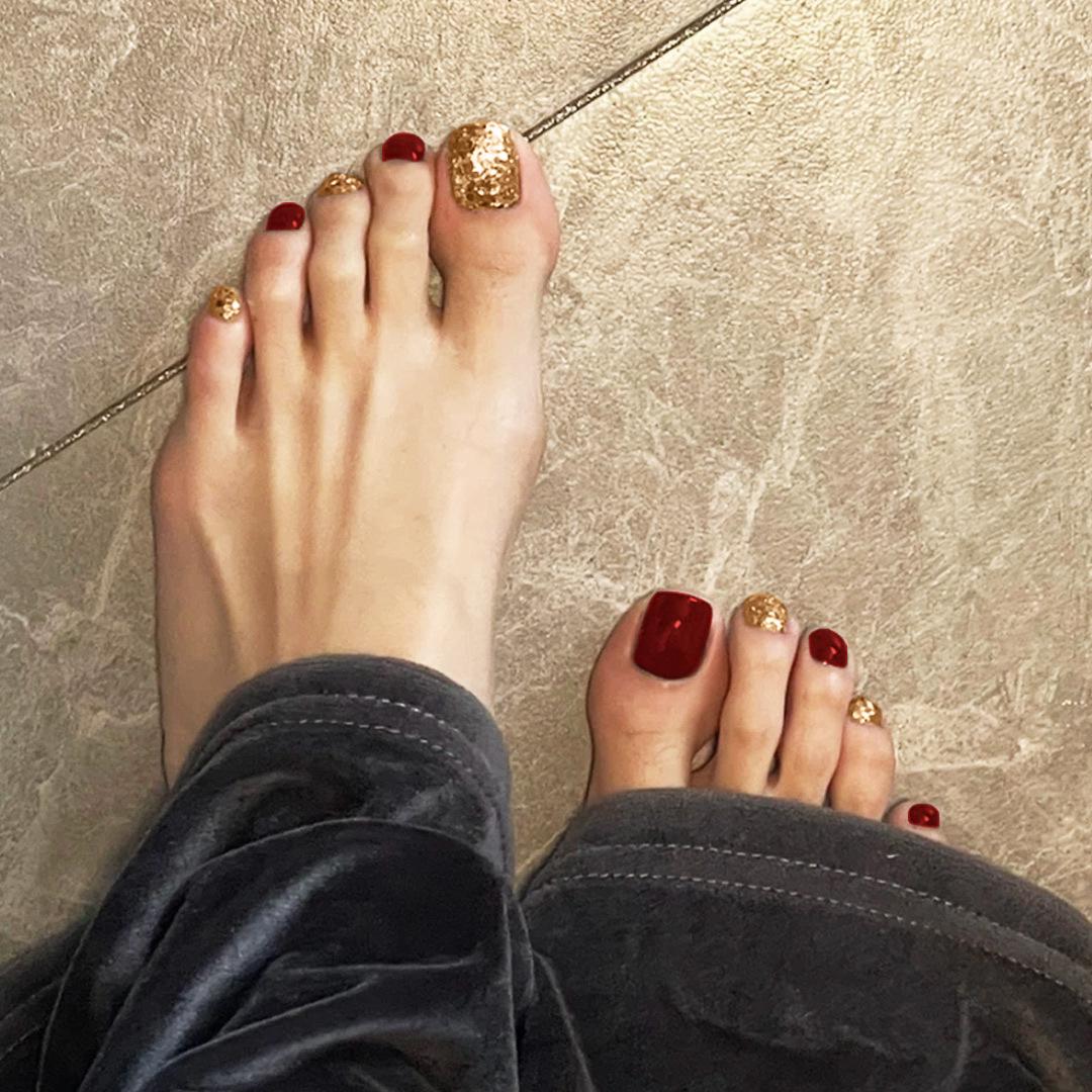 

J57 Advanced Toenail Art Gel Stickers - Whitening & Finished Design