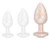 Plug Ikonik Diamond L 8 X 4 Cm Beige - MyPlayToys - Anal Jewelry