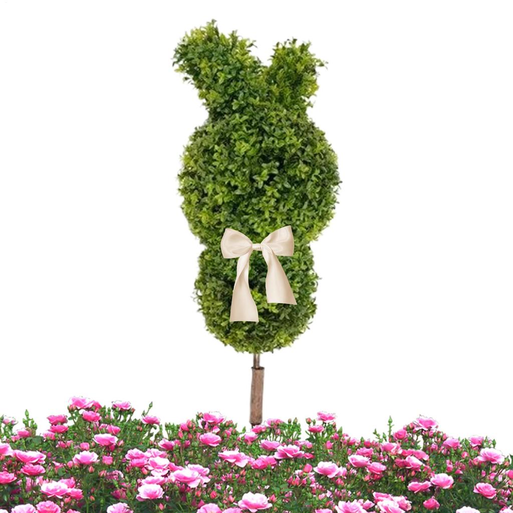 Faux Plants Easter Bunny Greenery Spring Decor Faux Tree Outdoor Decor Garden Stakes for Bedroom Living Room Balcony Office