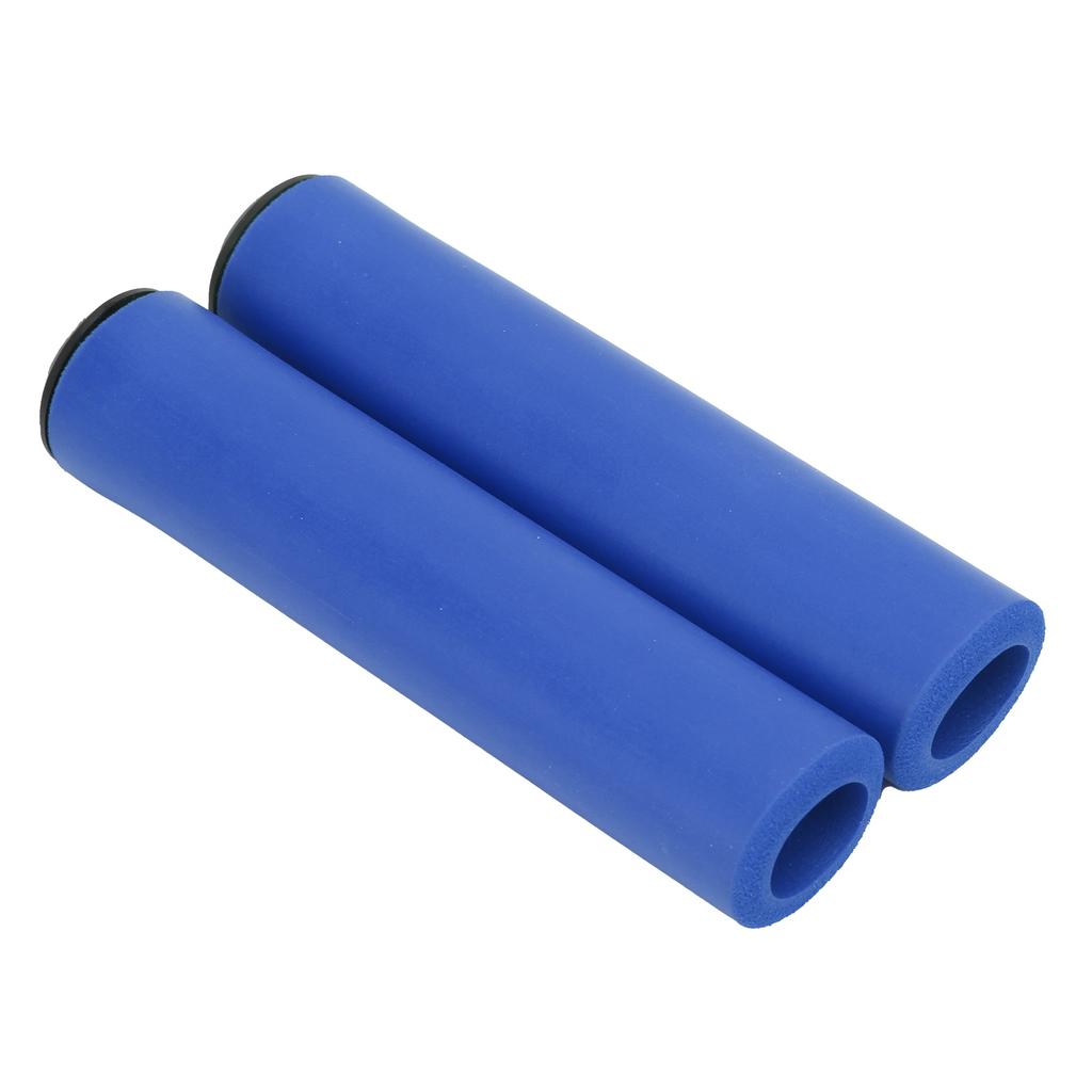 30g 1 Pair Lightweight Silicone Handlebar Sleeve for MTB Anti Slide Foam Handlebar Sleeve Bleu