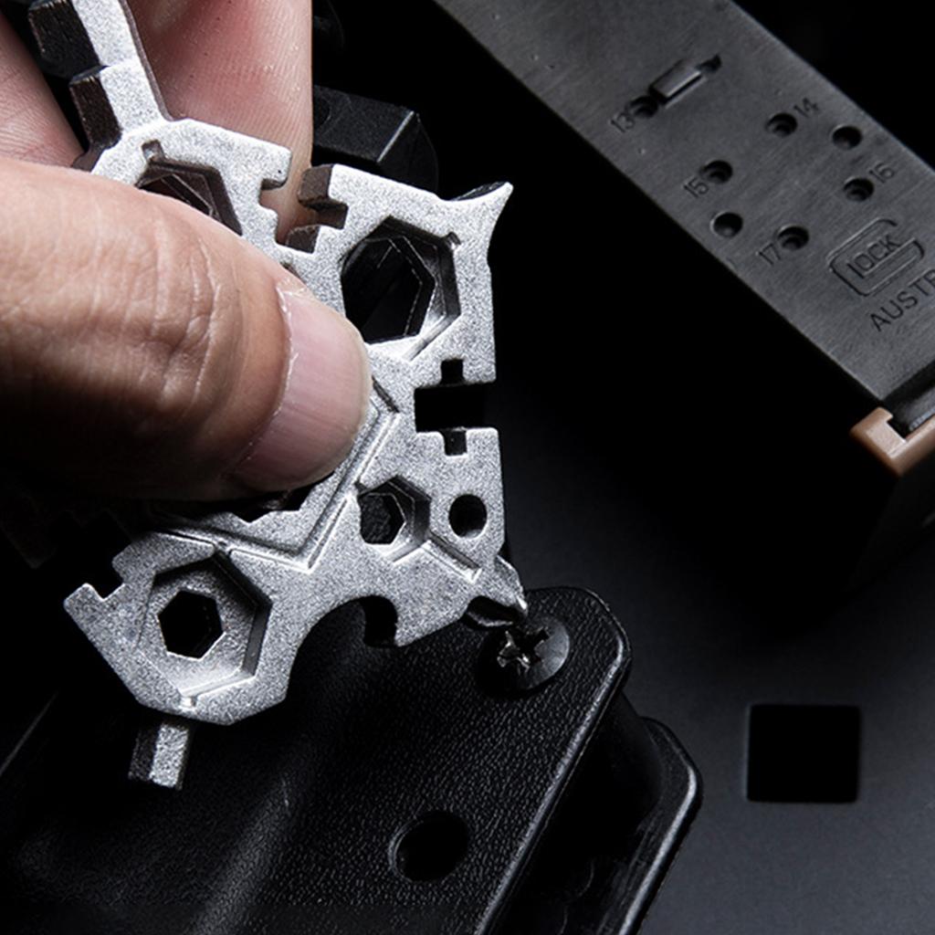 23 In 1 Snow flake Multi Tool Pentagonal Snowflake Wrench Multitool Bottle Opener Screwdriver Kit Hand DIY Tool