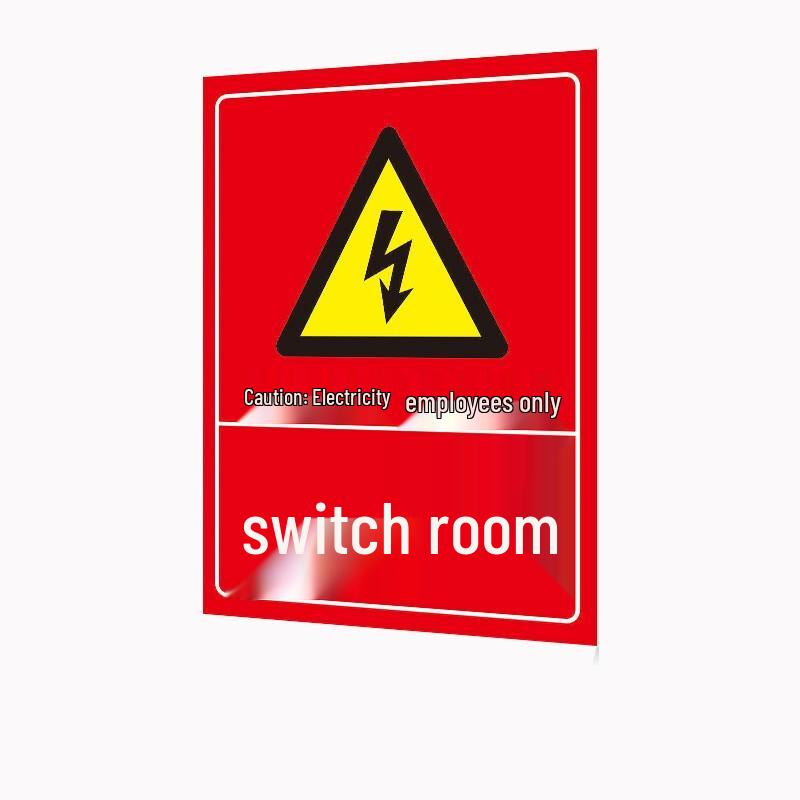 Industrial PVC Safety Warning Sign 30x40 cm