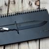 Taccuino di lusso con coltello in rilievo