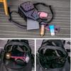 Luminous Bag Women Geometric Laser Backpack Quilted Shoulder Bags Hologram Laser Plain Chest Bag