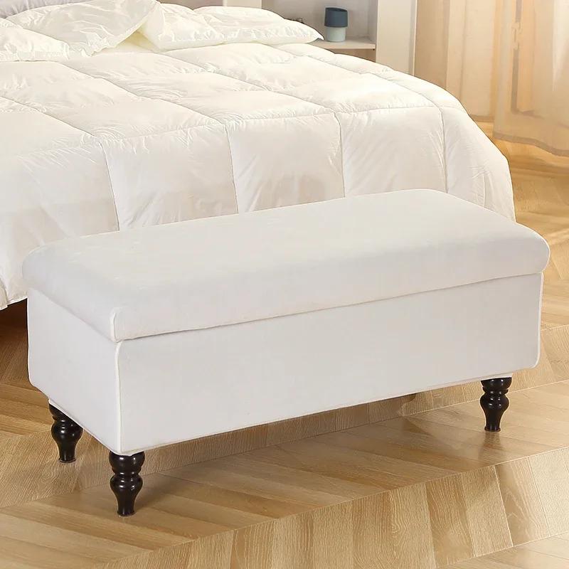 Husă pentru otomană de depozitare din catifea Husă lungă pentru scaun pentru pian Huse pentru scaune extensibile, dreptunghiulare, pliabile Huse pentru suport pentru picioare de canapea