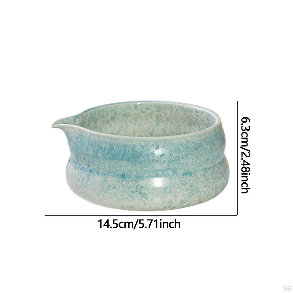 Ceramic Bowl Traditional Porcelain Handcrafted Elegant Unique Tea Making Tableware for Kitchen