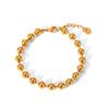 18K Gold-plated Jewelry Stainless Steel Bracelet Women's INS Wind Bead Chain Handmade Chain Jewelry