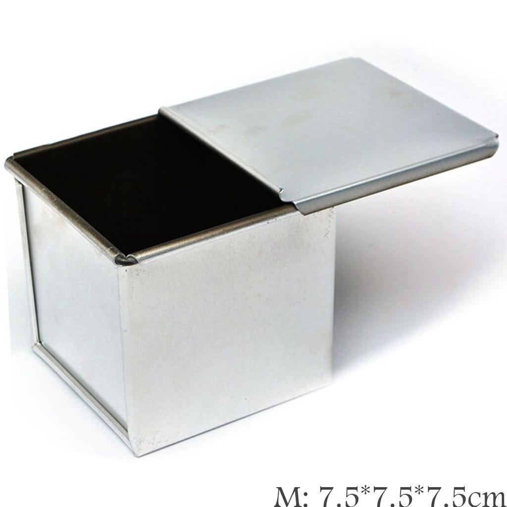 Mini Quadratische Küchen Kuchen Backwerkzeug Dessert Herstellung Toastbox Kastenform Mit Deckel Brotform