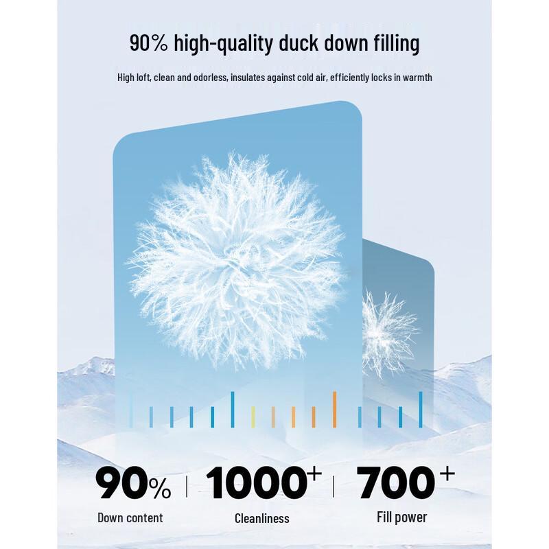 DEMANA Damen Winterjacke, 15D, ultraleicht, 90 % Entendaunenfüllung, Kapuze, gesteppt