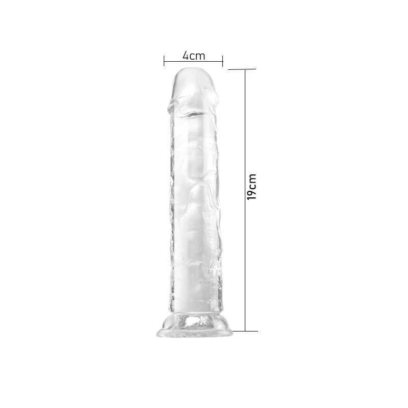 MoDi Realistic Dildo for Women Beginner Clear Dildo with Strong Suction Cup Hands-Free Play for Adult Sex Masturbator G Spot