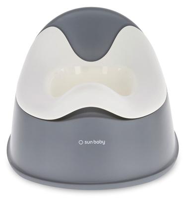 Kids Sun Baby Dark Gray & White Non-Slip Potty with Insert