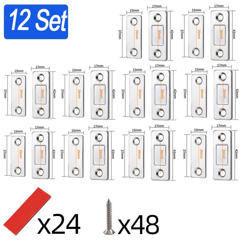 20/1Set Selbstklebende Magnetische Schrankverschlüsse Unsichtbare Magnete Türstopper Patch Möbel Schublade Fenster Türschließer Riegel