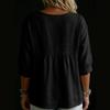 Women's Fashionable Casual Lace V-Neck Pullover, Loose-Fit Top