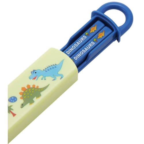 Skater Chopsticks Chopstick Box Set Dinosaur Picture 16.5cm Children's Antibacterial Made In Japan ABS2AMAG-A