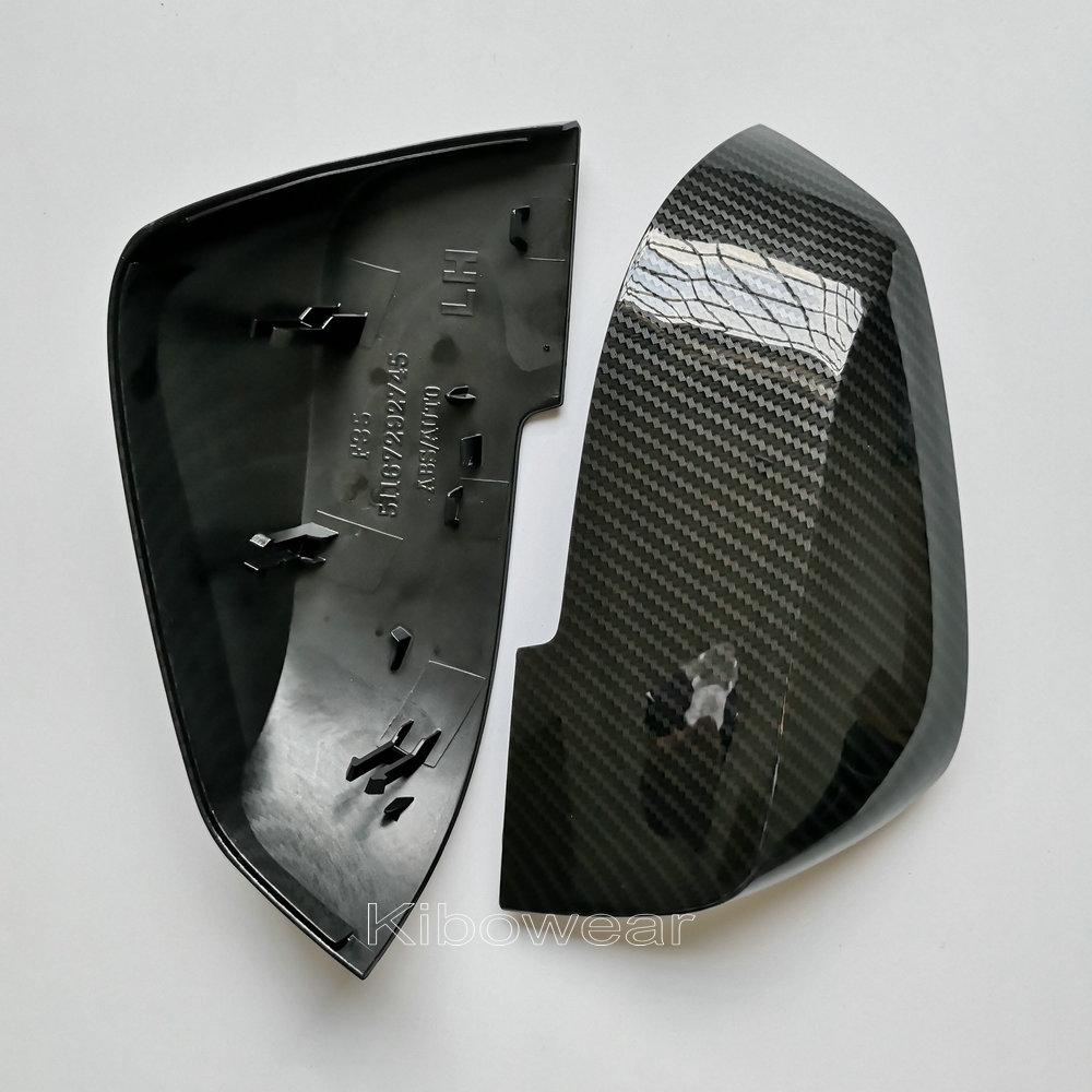 Kibowear for BMW F30 F31 F20 F21 F22 F23 F32 (Carbon Look) Mirror Covers Caps F33 F34 X1 E84 Side Wing 1 2 3 4 Replace