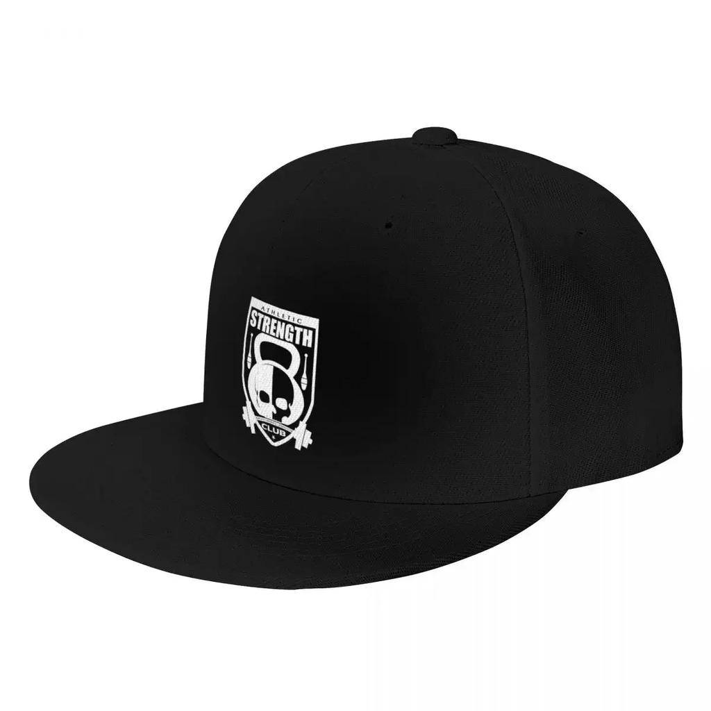 Athletic Strength Club White Logo Baseball Cap Bobble Hat Military Tactical Cap Custom Cap Caps Unisex Womens