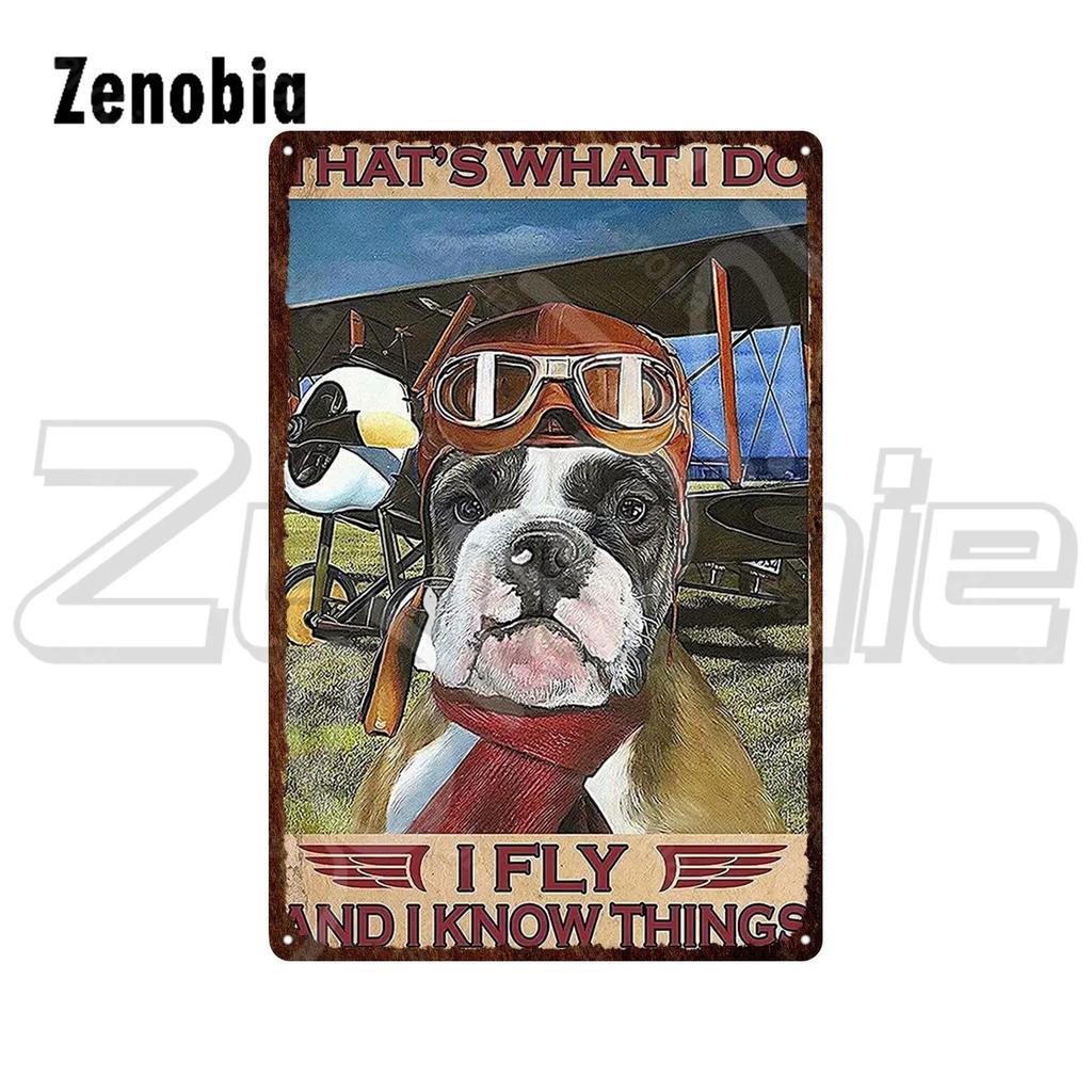 Plaque murale en métal Vintage pour chiens et chats, dessin animé, animaux mignons, signes en étain pour la décoration de la mai