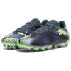 Puma Future Play 7 FG AG Lights Out Pack Unisex Sneakers Black Grey-Skies Elektro-Purple 107939-03