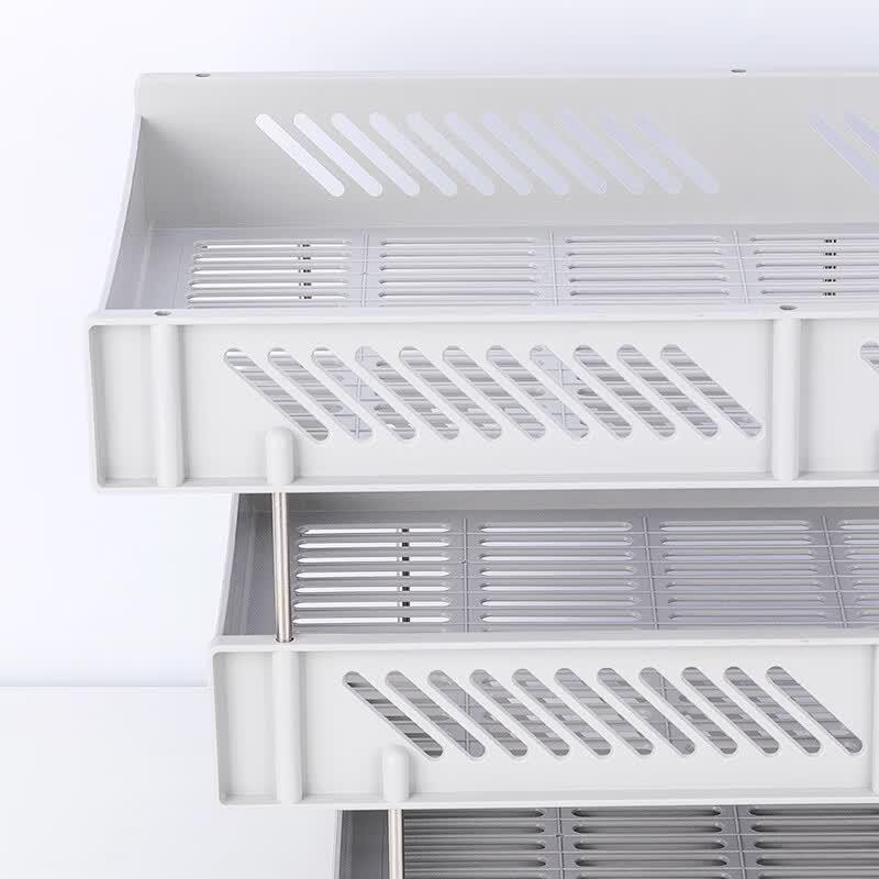 Deli 9209 3-Tier Stackable File Organizer (3-Pack)