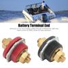 2 Stück 3/8 Zoll Durchgangspanel Batterieanschlussklemme, Batterieanschlussbolzen 250A Positiv Negativ Anschlussbolzen Pfosten Ersatz für Autos Wohnmobile Schiffe