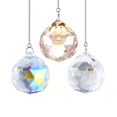 Sunshine Catcher Crystal Ball Prism Window Decoration Machine with Chain