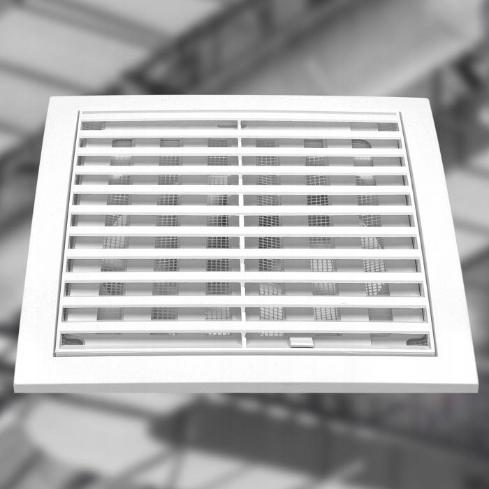 Grille d'aération - kotarbau - 200 x 200 mm - plastique - fermable - résistante à l'humidité