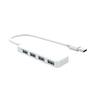 USB Port Hub Multifunctional Plug Play Compact 4-in-1 USB 2.0 Extension Adapter for Laptop