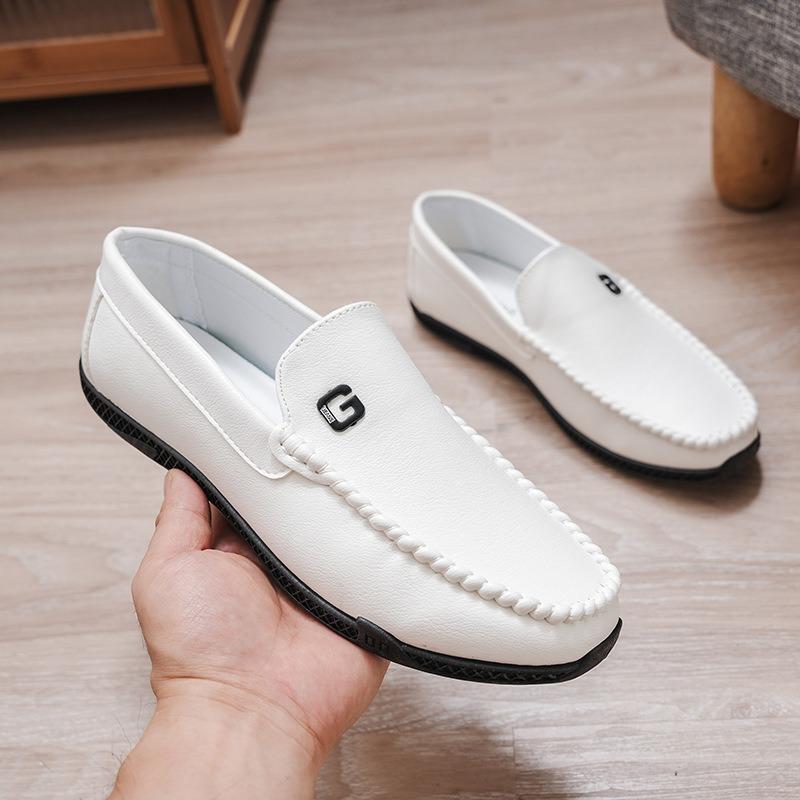 

Doudou shoes men s soft-soled breathable lazy casual leather shoes are fashionable 44