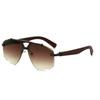 Double Bridge Geometric Fashion Shades Sunglasses UV400 Protection Driving Glasses