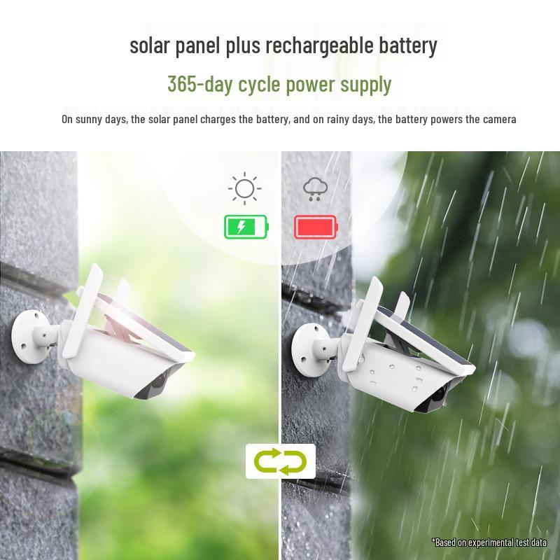 Icsee 4MP HD Solar Bullet Wireless Surveillance Camera with Remote Monitoring & Intercom