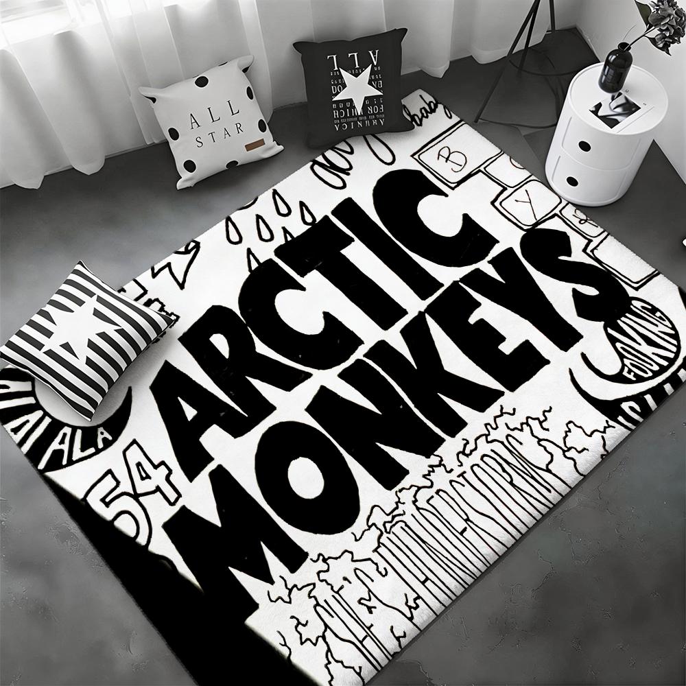 Famous Indie Rock Band A-Arctic Monkeyss Floor Mat Soft Thickened Flannel Door Mat Non-Slip Living Room Rug Home Decor