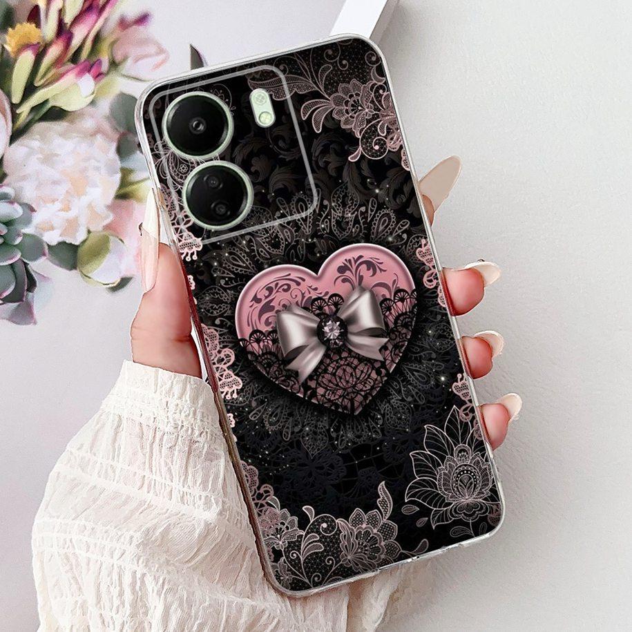 For Xiaomi Poco C65 Case Poco C75 Cover Fashion Butterfly Soft Silicone Capa Phone Back Cover For Xiomi Poco C65 C75 C 65 Bumper