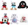 Premium 2 Pieces Set Of 10 Inch Cuphead And Mugman Plush Toys With Cozy Mecup And Brocup Designs