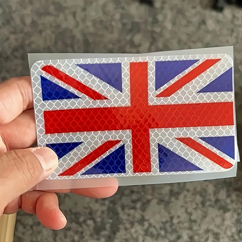 Adesivi Riflettenti per Auto Bandiera UK - Impermeabili e Durevoli (2 pacchi)