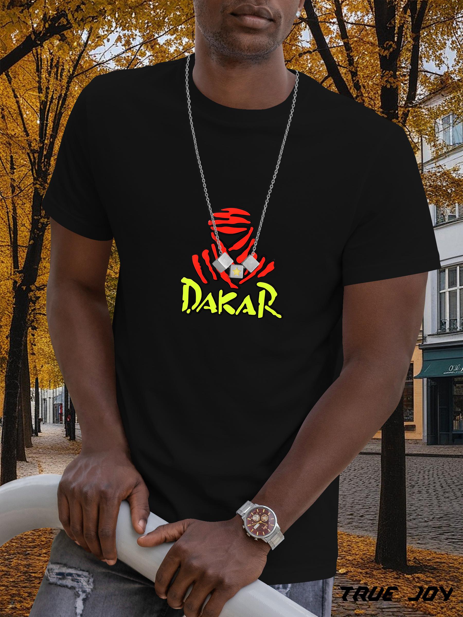 Dakar Graphic T-shirt - Casual Summer Tee with Vibrant Print XXXXL