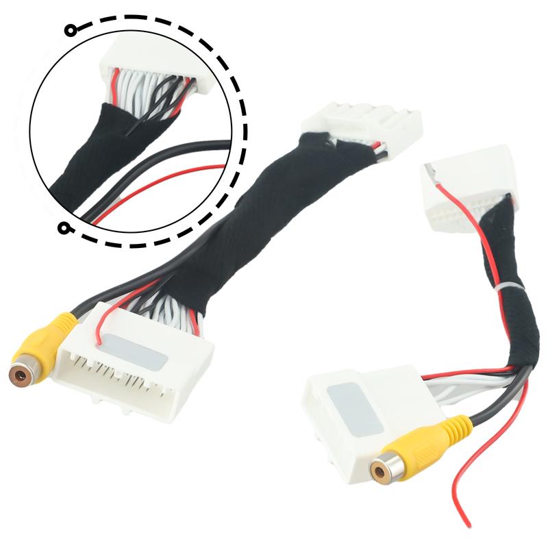 1X 28Pin Front Camera 24Pin Rear Camera Adapter Cables For LAND For CRUISER For PRADO Car Adapter Inspection Line Accessory