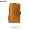 Portafoglio da donna di alta qualità Portafogli in pelle antifurto RFID per donna Porta carte da donna con cerniera lunga Pochette da donna grande