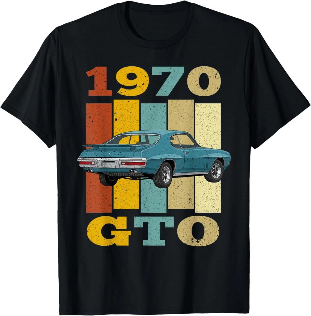 Vintage 70 1970 GTO Silhouette Muscle Car T-Shirt