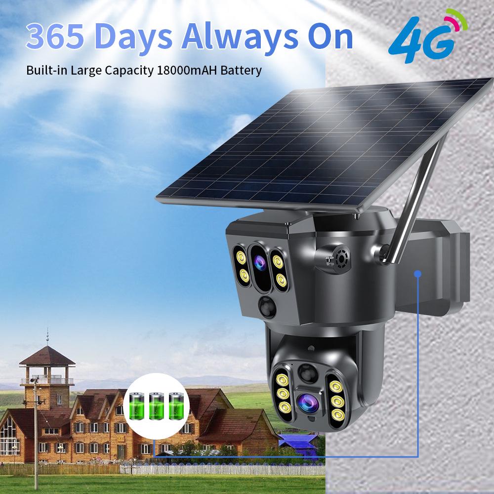 

Dual-Lens Solar-Powered 4G Outdoor Camera (US/Europe Versions)
