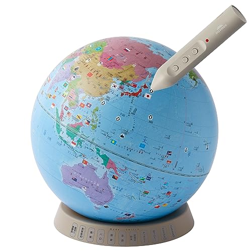 

Raymay Fujii Talking Globe with Flags & Karuta, Touch Me, 20cm Globe, OYV1138