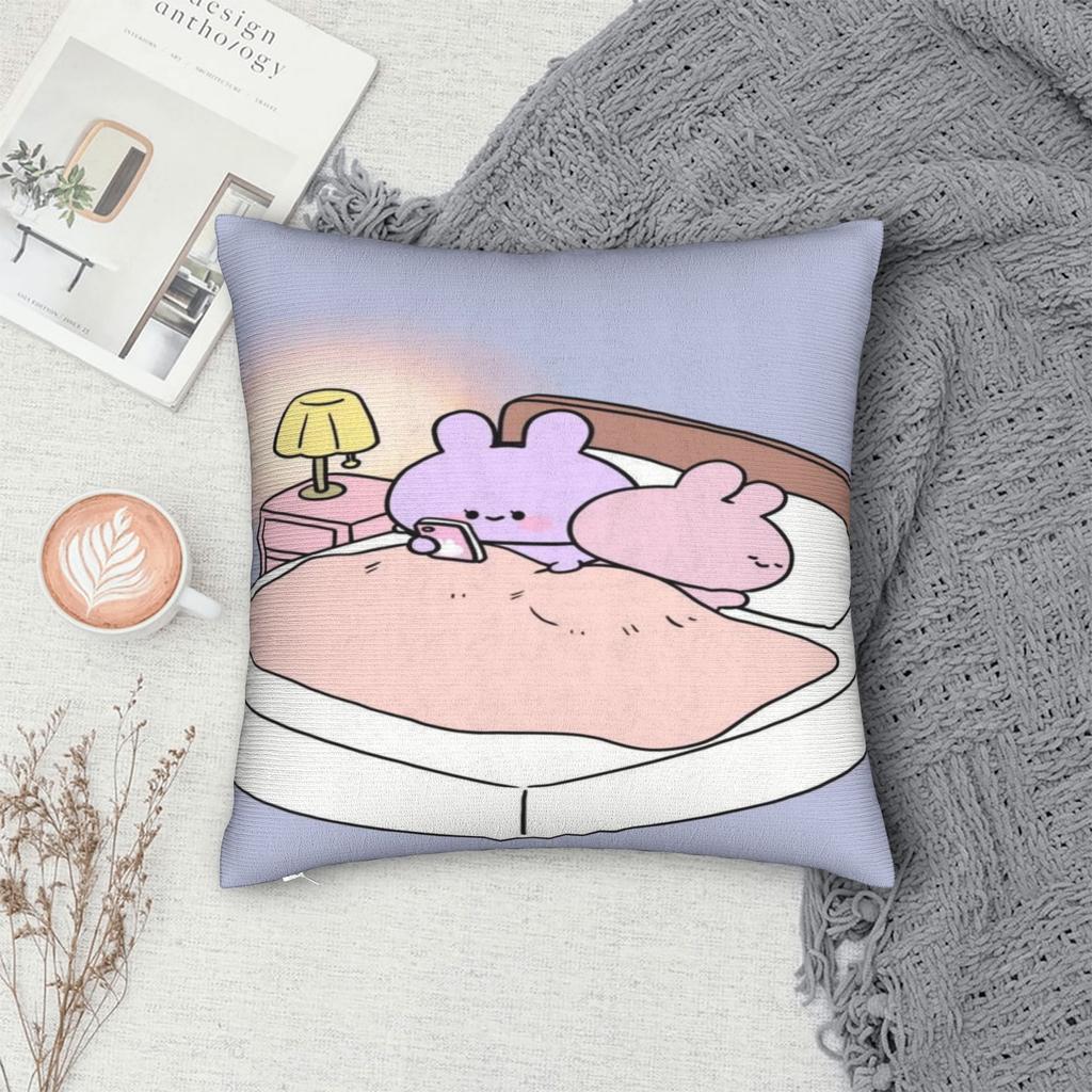 Asamimichan Und Anemimi Kissenbezug Kissenhülle Sofakissenbezug Wohnzimmerdekoration Reißverschluss Mehrere Größen