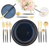 1 Pcs Matte Black Gold Dinnerware Stainless Steel Cutlery Home Dessert Fork Spoon Knife Dinner Silverware Flatware