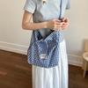 Large Capacity Plaid Crossbody Bags Simple Underarm Bag Fashion Leopard Shoulder Bag  Commuting